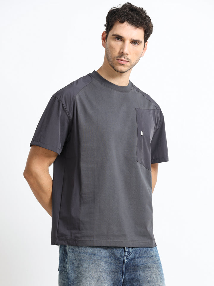 Modern Utility Slate Gray T-Shirt