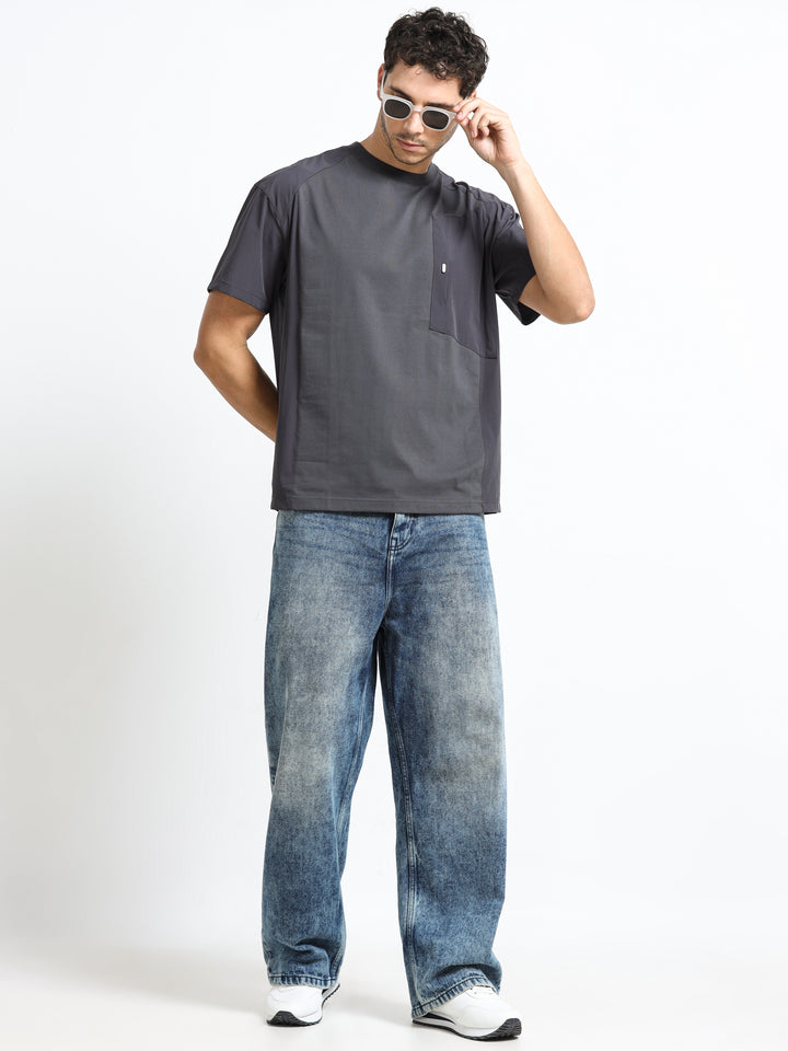 Modern Utility Slate Gray T-Shirt