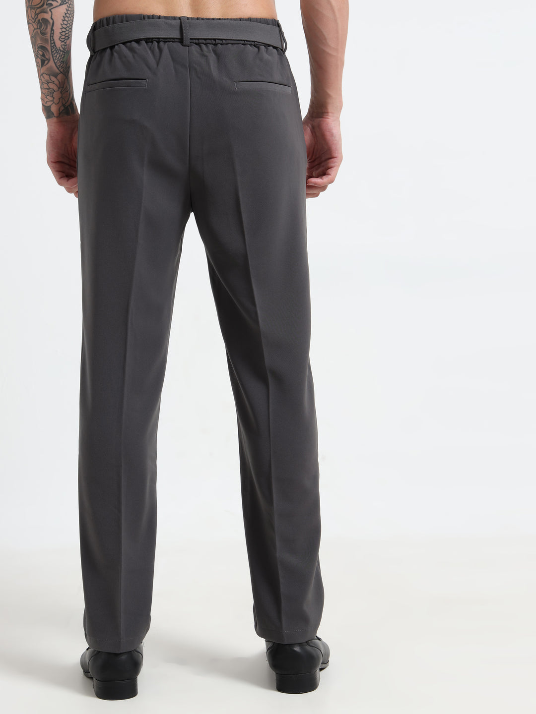 The Sterling Slim-Fit Trousers - Gray