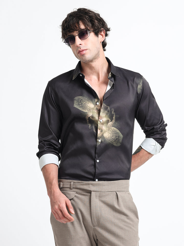 Midnight Orchid Shirt – Obsidian Ember