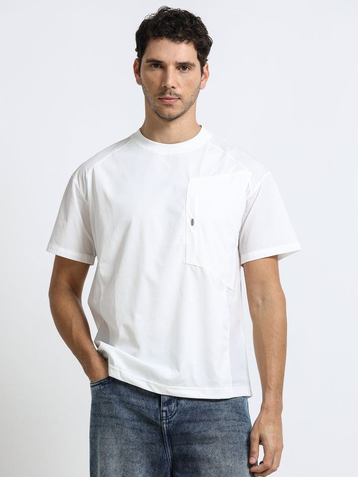 Modern Utility Pure White T-Shirt