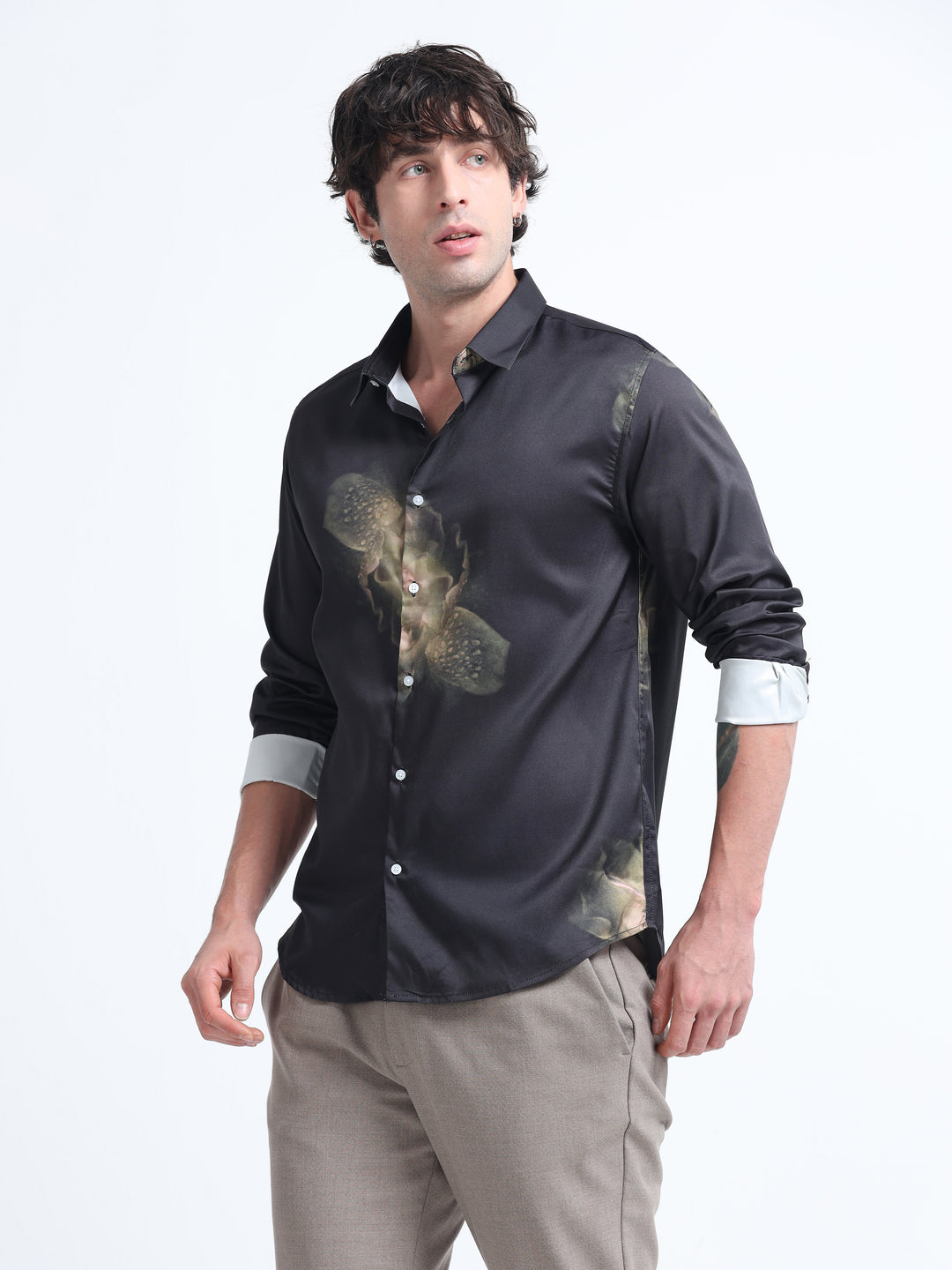 Midnight Orchid Shirt – Obsidian Ember