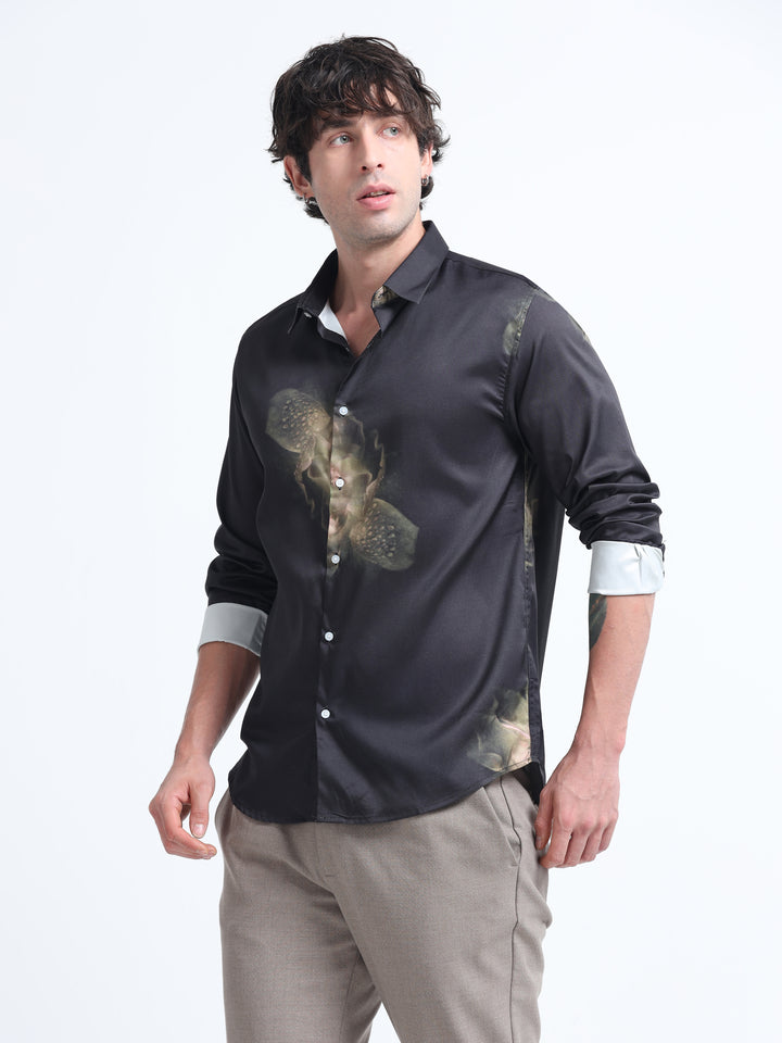 Midnight Orchid Shirt – Obsidian Ember