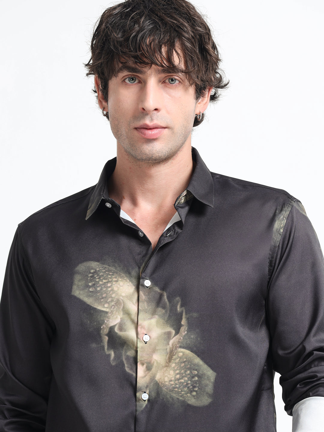 Midnight Orchid Shirt – Obsidian Ember