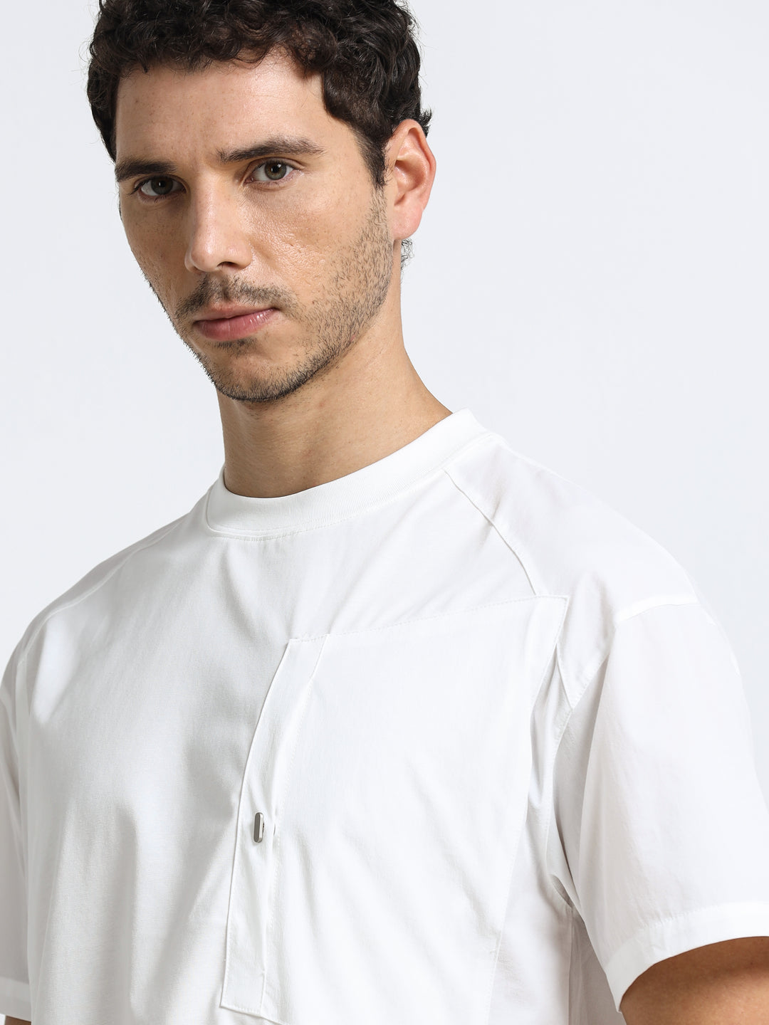 Modern Utility Pure White T-Shirt