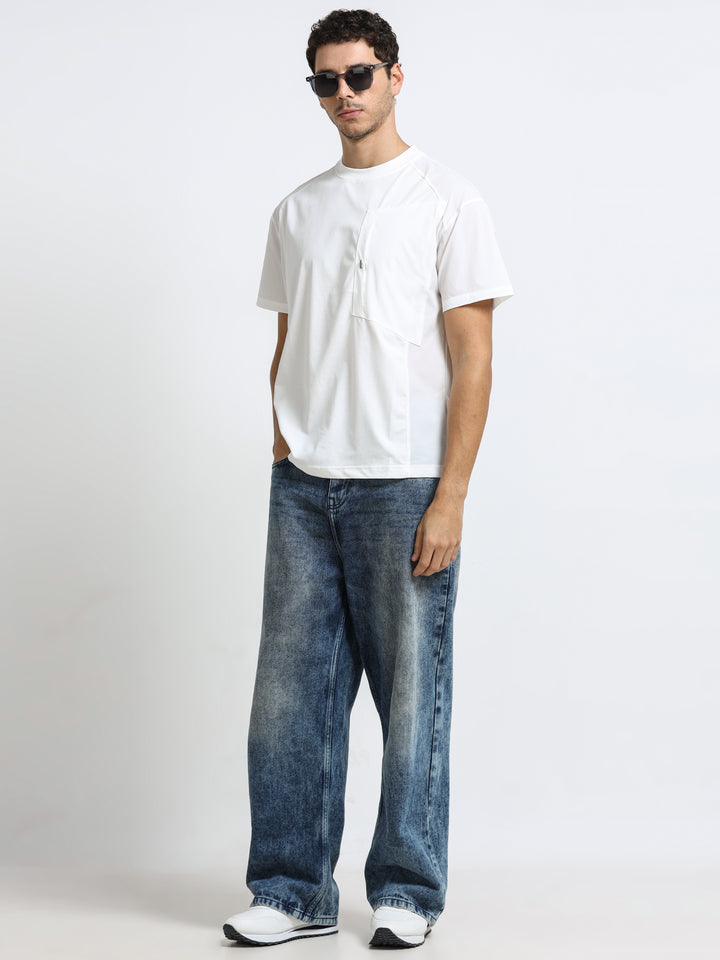 Modern Utility Pure White T-Shirt