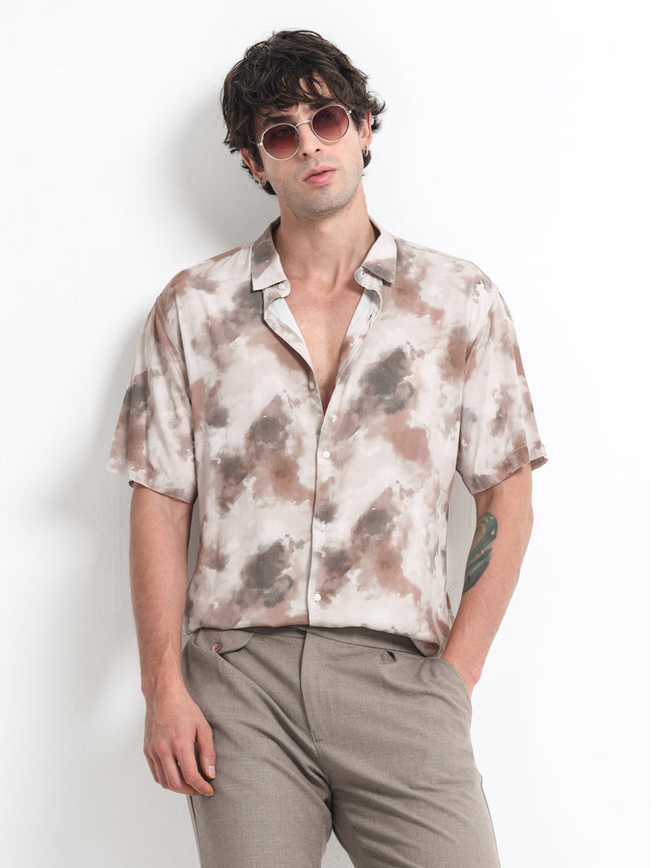 Aurelia Flow Shirt – Taupe Mirage