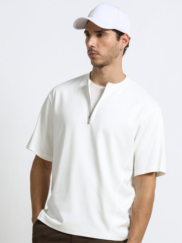 Zipline Ivory White T-Shirt