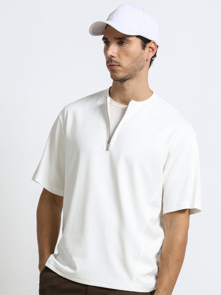 Zipline Ivory White T-Shirt