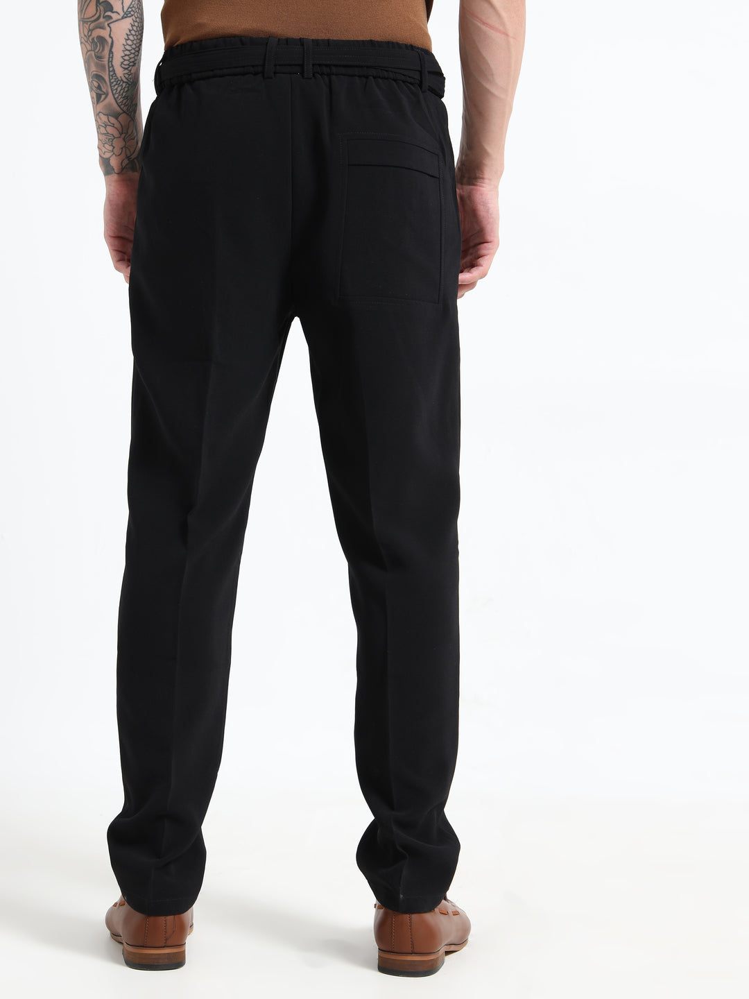 The Sterling Slim-Fit Trousers - Black