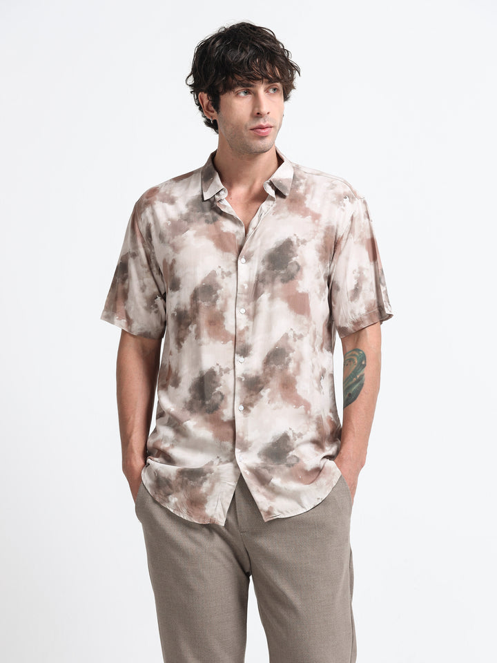 Aurelia Flow Shirt – Taupe Mirage