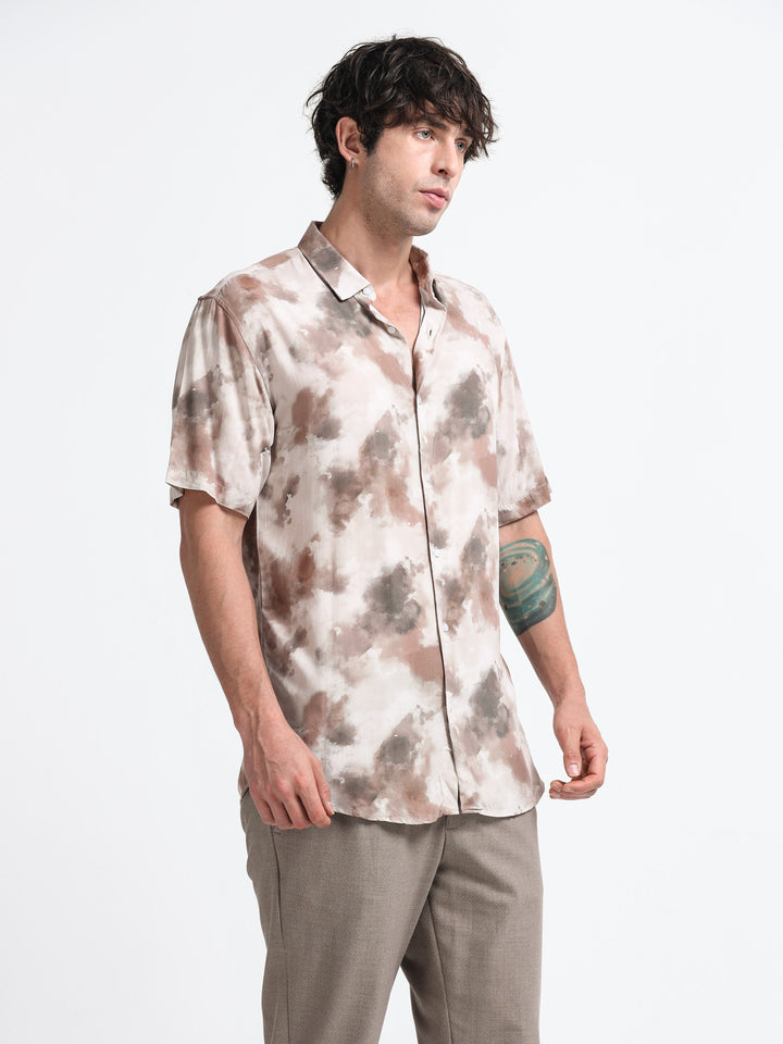 Aurelia Flow Shirt – Taupe Mirage