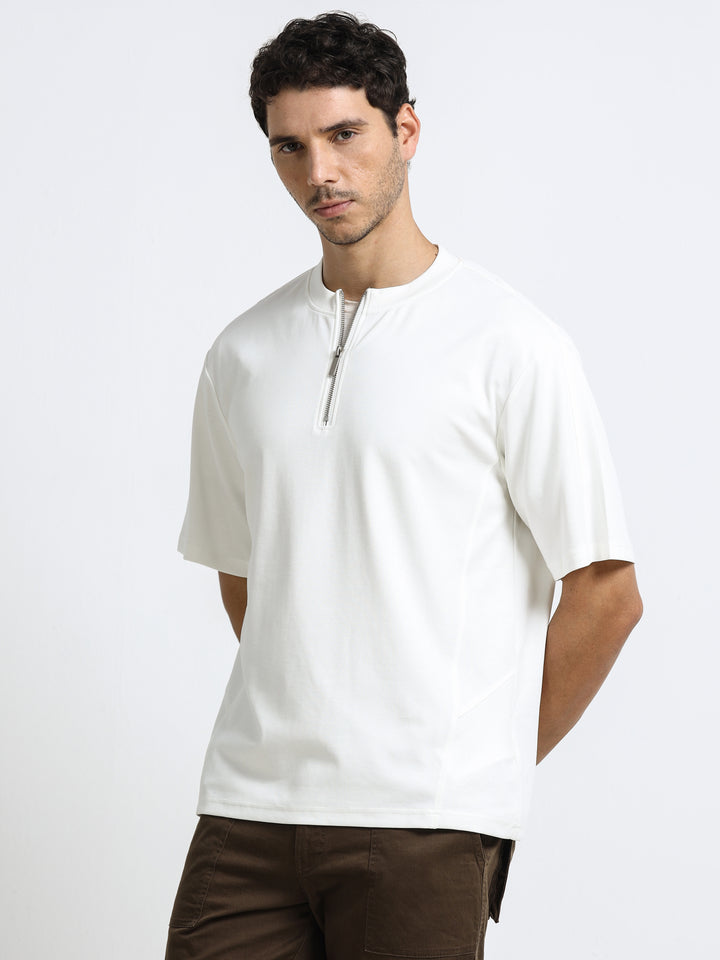 Zipline Ivory White T-Shirt