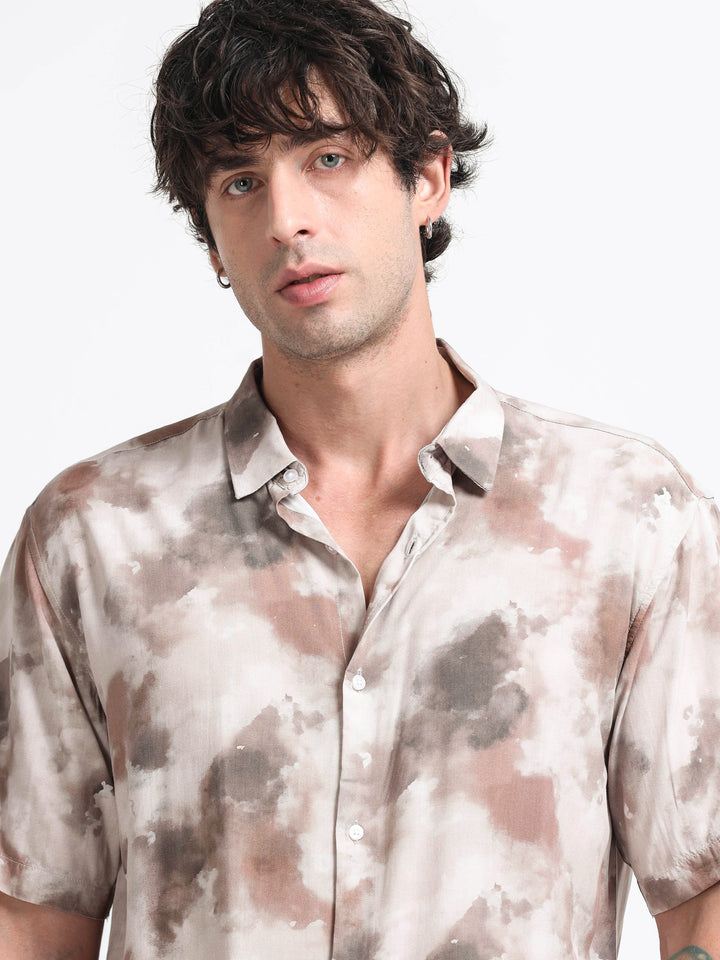 Aurelia Flow Shirt – Taupe Mirage
