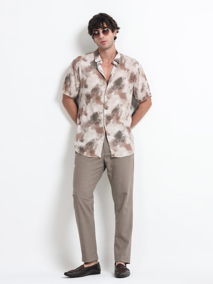 Aurelia Flow Shirt – Taupe Mirage