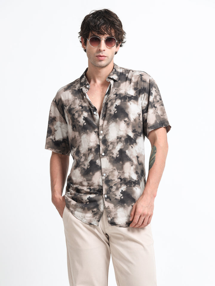 Aurelia Flow Shirt – Stone Drift