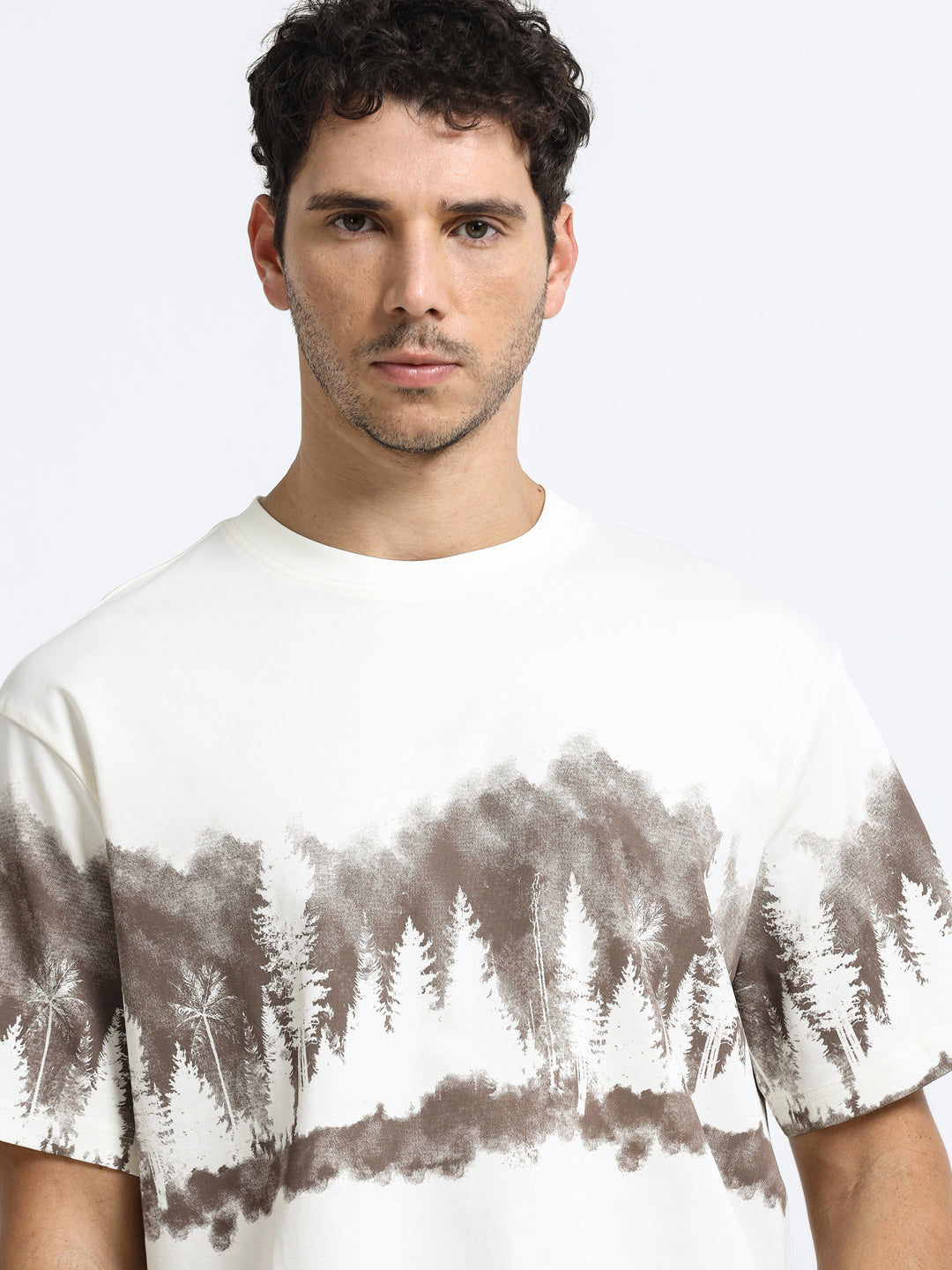 Woodland Silhouette Beige T-Shirt