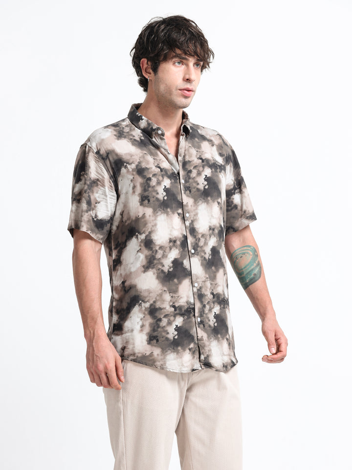 Aurelia Flow Shirt – Stone Drift