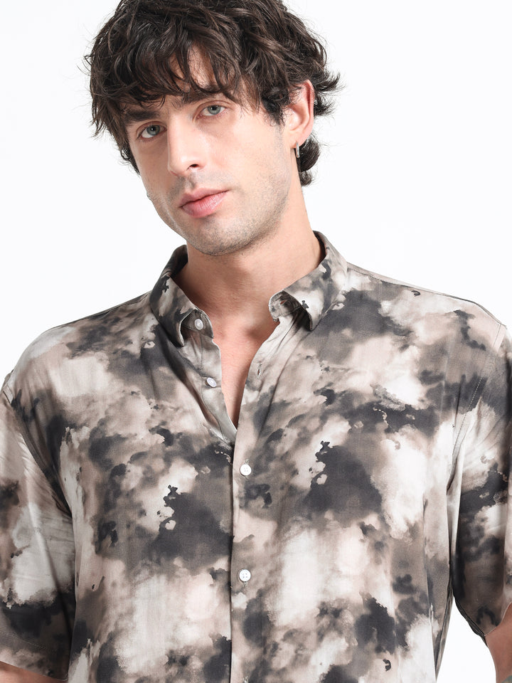 Aurelia Flow Shirt – Stone Drift