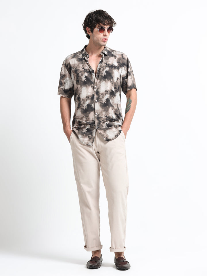 Aurelia Flow Shirt – Stone Drift