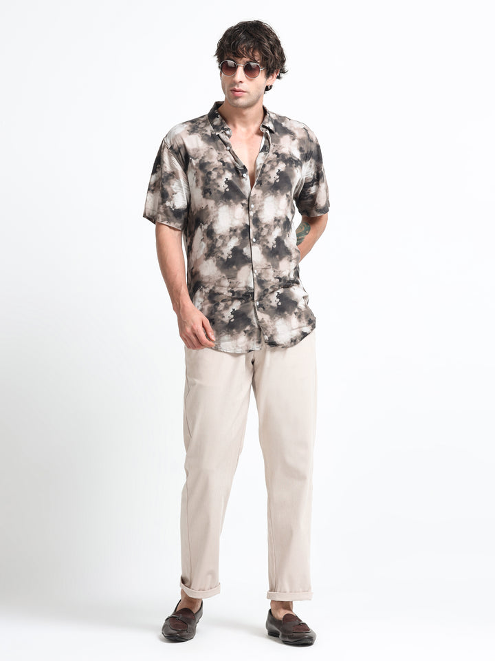 Aurelia Flow Shirt – Stone Drift
