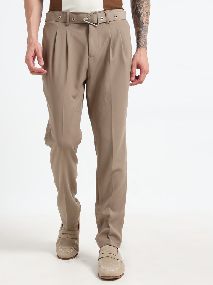 The Sterling Slim-Fit Trousers - Khaki