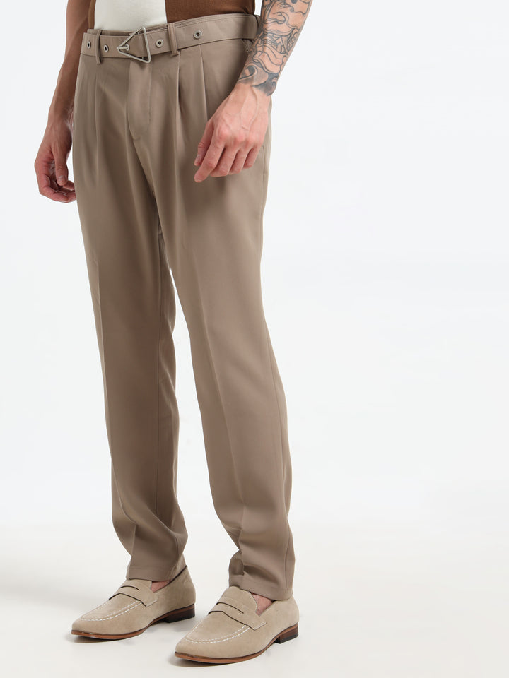 The Sterling Slim-Fit Trousers - Khaki