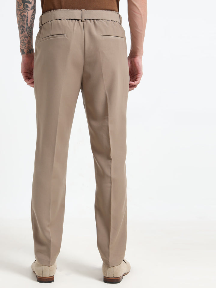 The Sterling Slim-Fit Trousers - Khaki