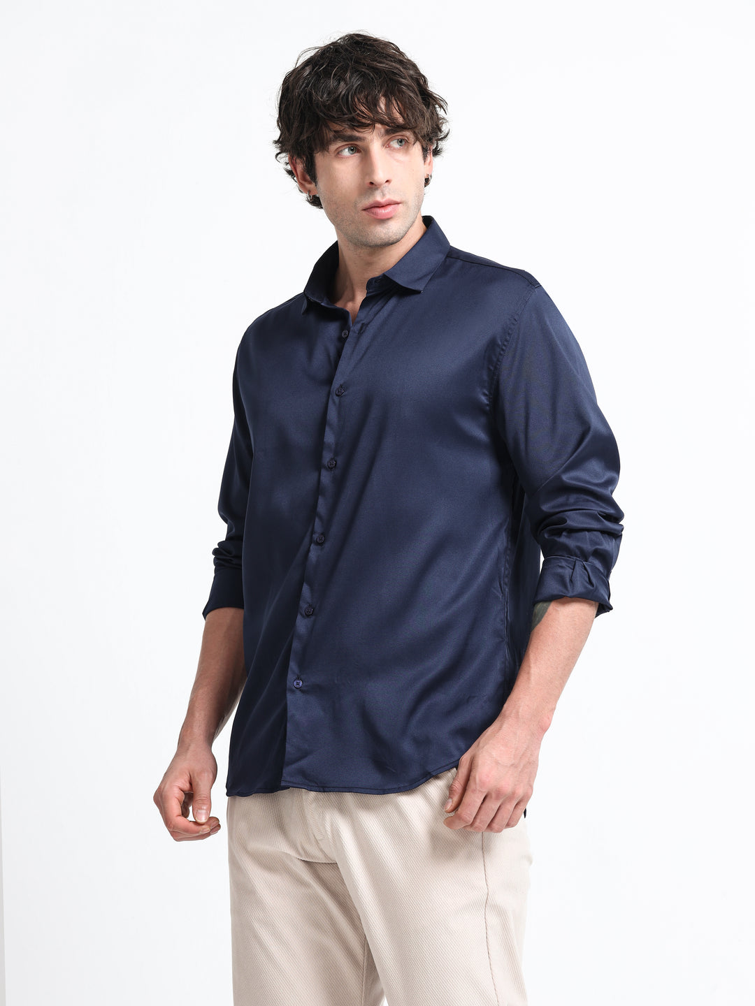 Silhouette Luxe Midnight Navy Party Shirt