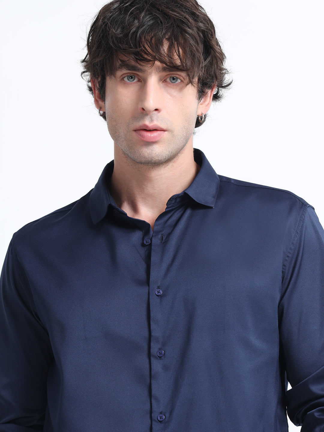 Silhouette Luxe Midnight Navy Party Shirt