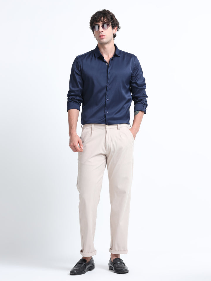 Silhouette Luxe Midnight Navy Party Shirt