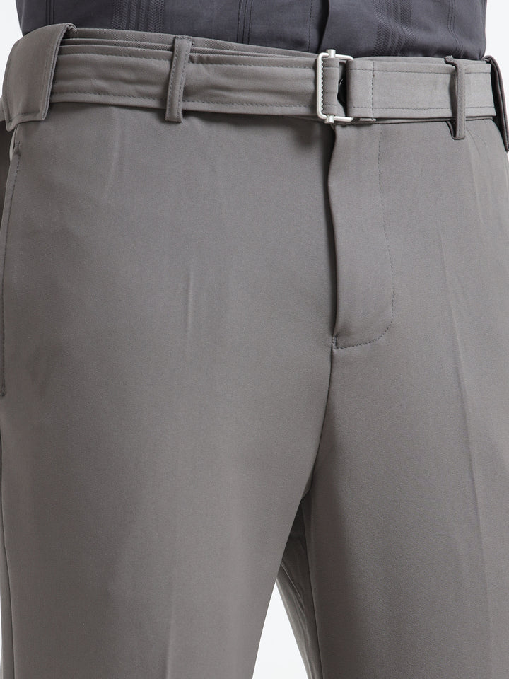 The Sterling Slim-Fit Trousers - Gray