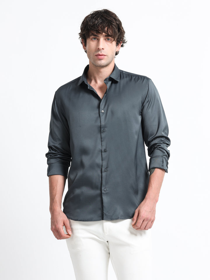 Silhouette Luxe Dark Graphite Party Shirt