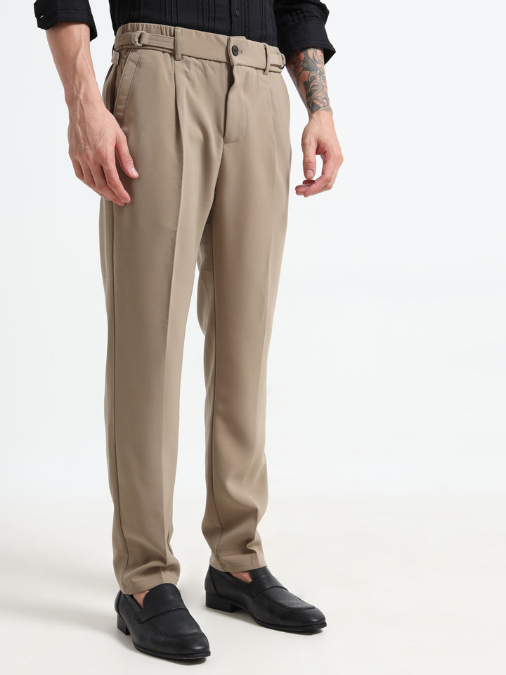 The Sterling Slim-Fit Trousers - Khaki