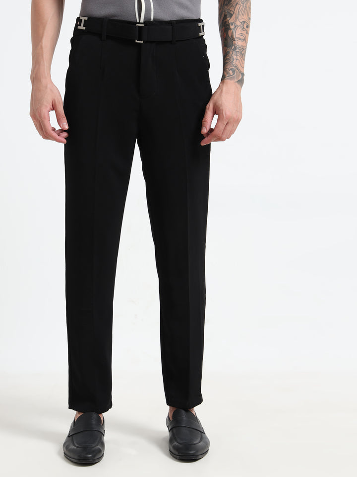 The Sterling Slim-Fit Trousers - Black