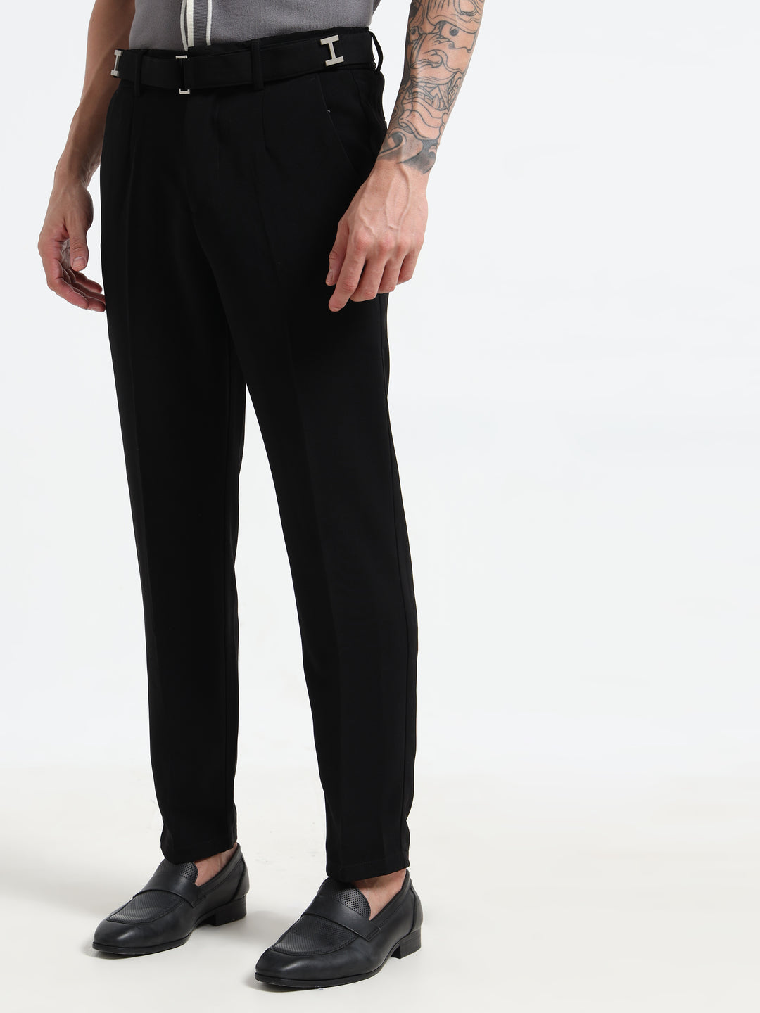 The Sterling Slim-Fit Trousers - Black