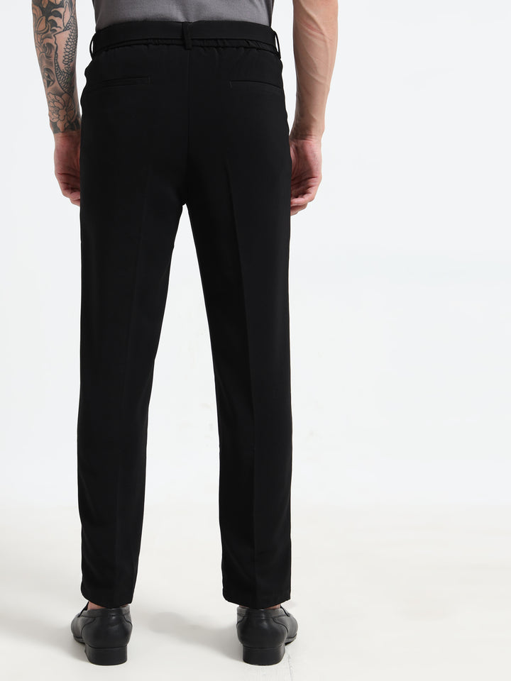 The Sterling Slim-Fit Trousers - Black