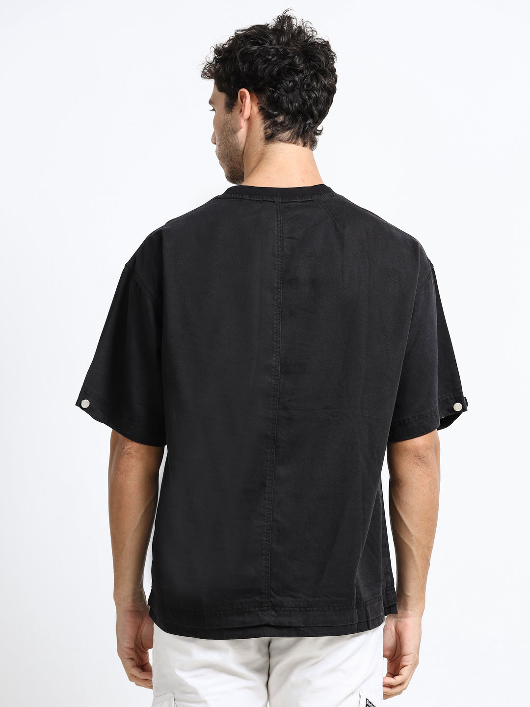 Utility Pocket Jet Black T-Shirt