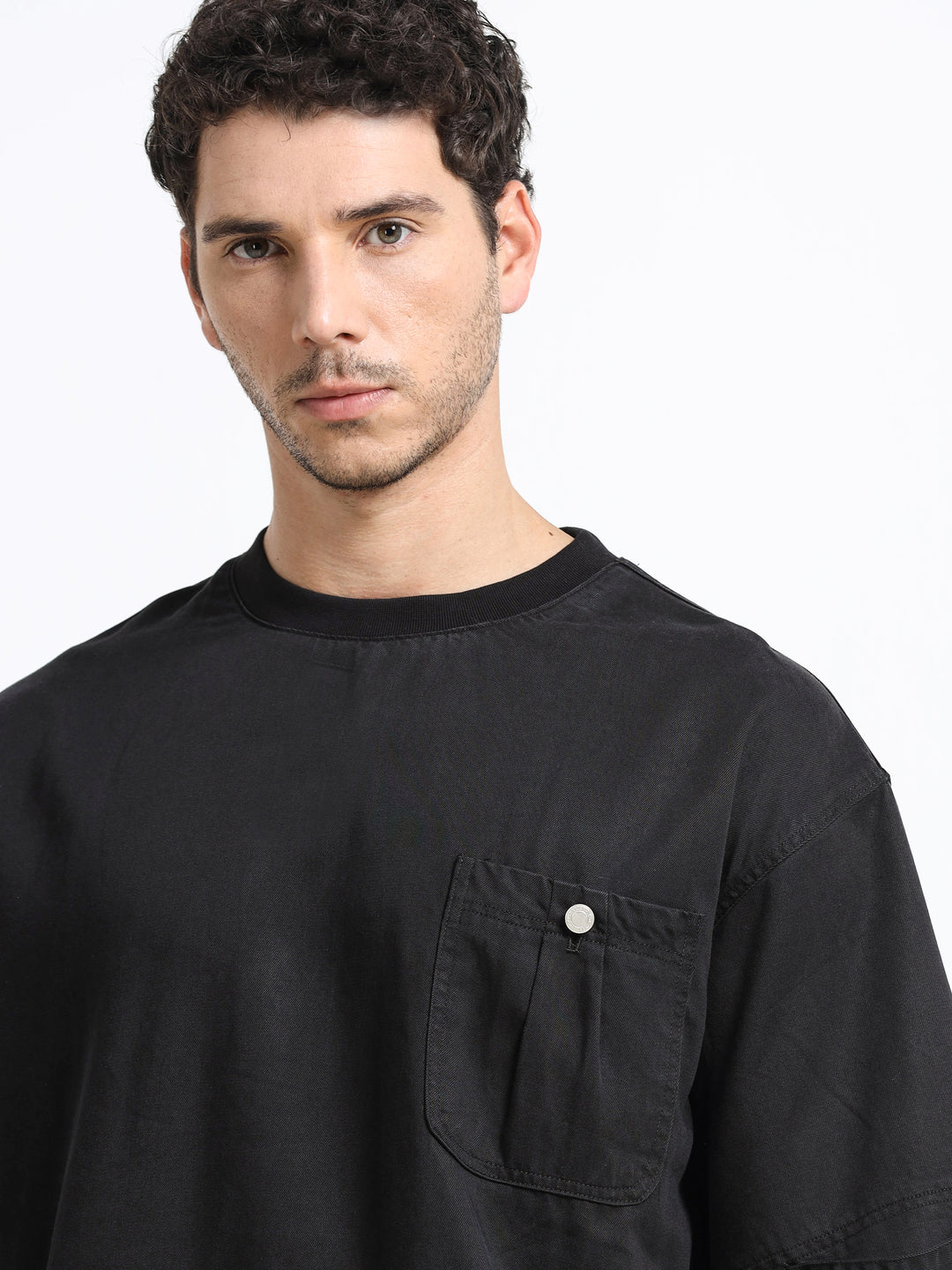 Utility Pocket Jet Black T-Shirt