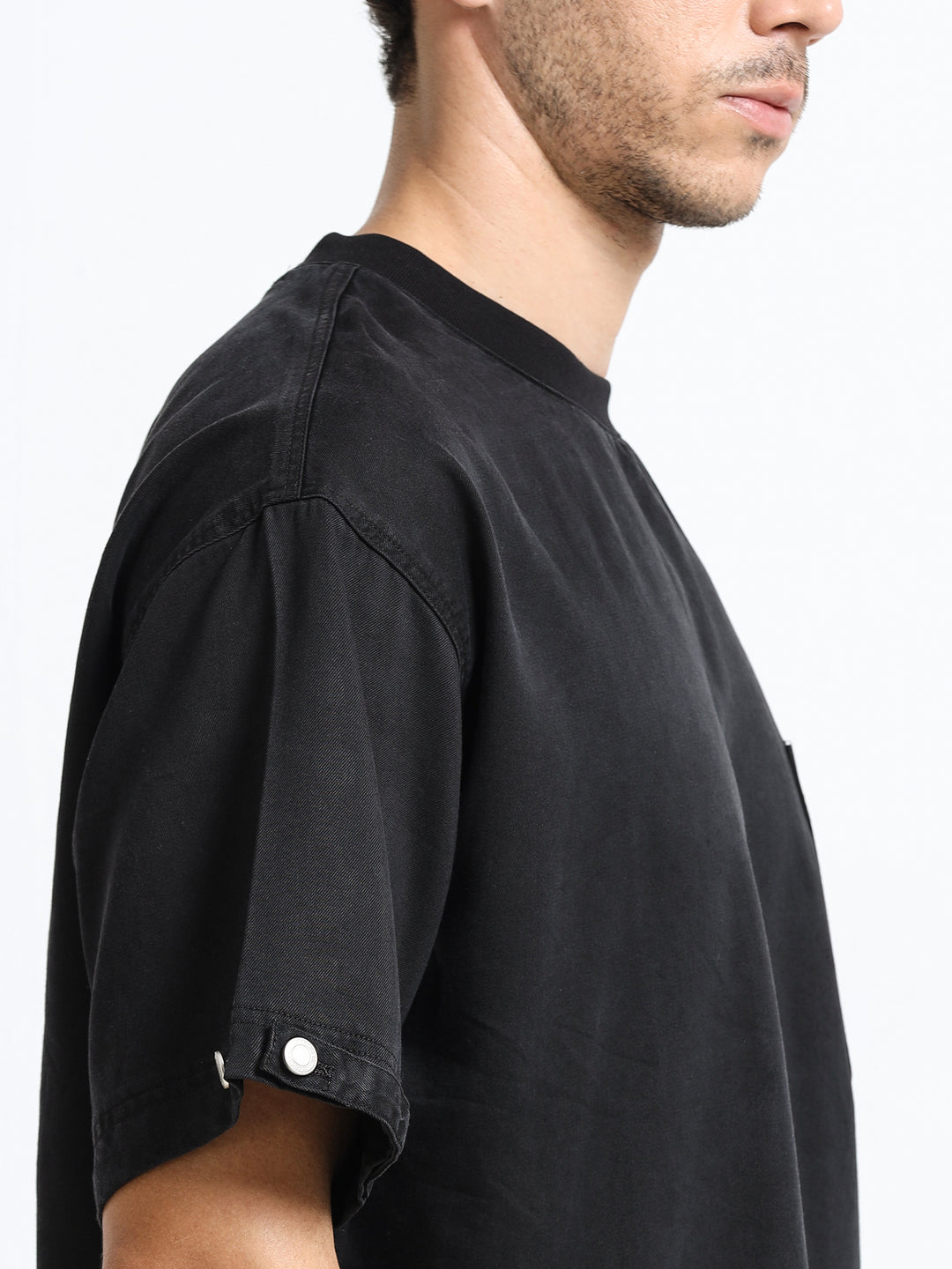 Utility Pocket Jet Black T-Shirt
