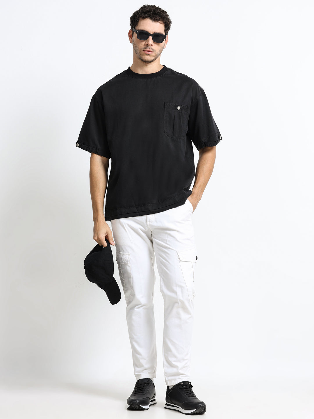 Utility Pocket Jet Black T-Shirt