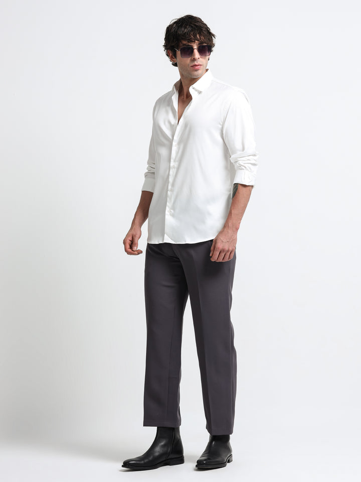 Silhouette Luxe – Ivory White Party Shirt