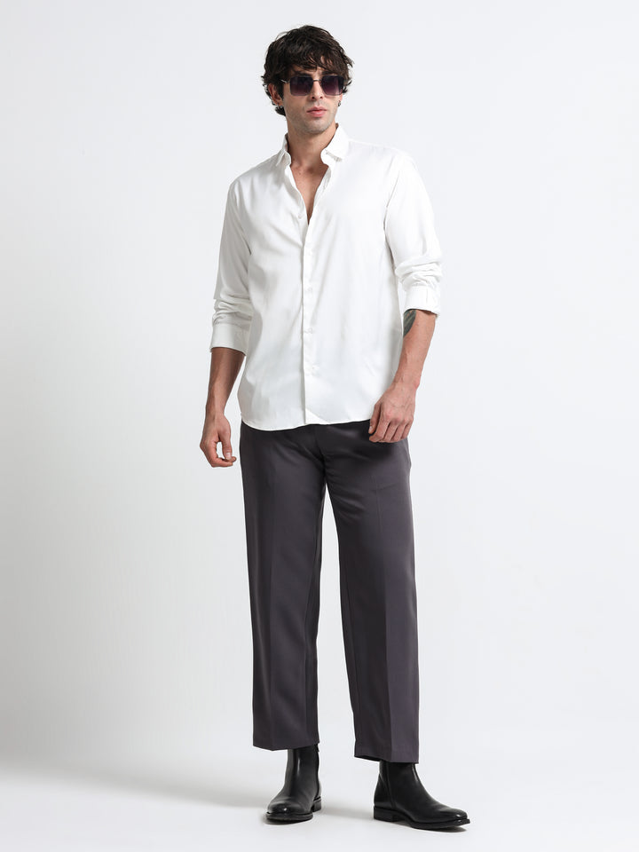 Silhouette Luxe – Ivory White Party Shirt