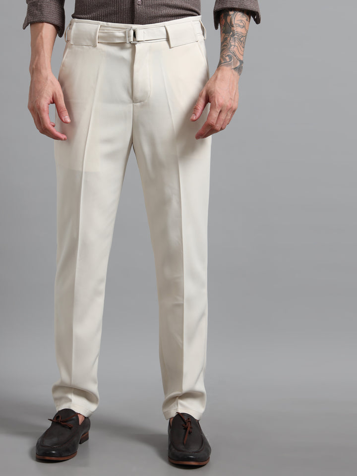 The Sterling Slim-Fit Trousers - Beige