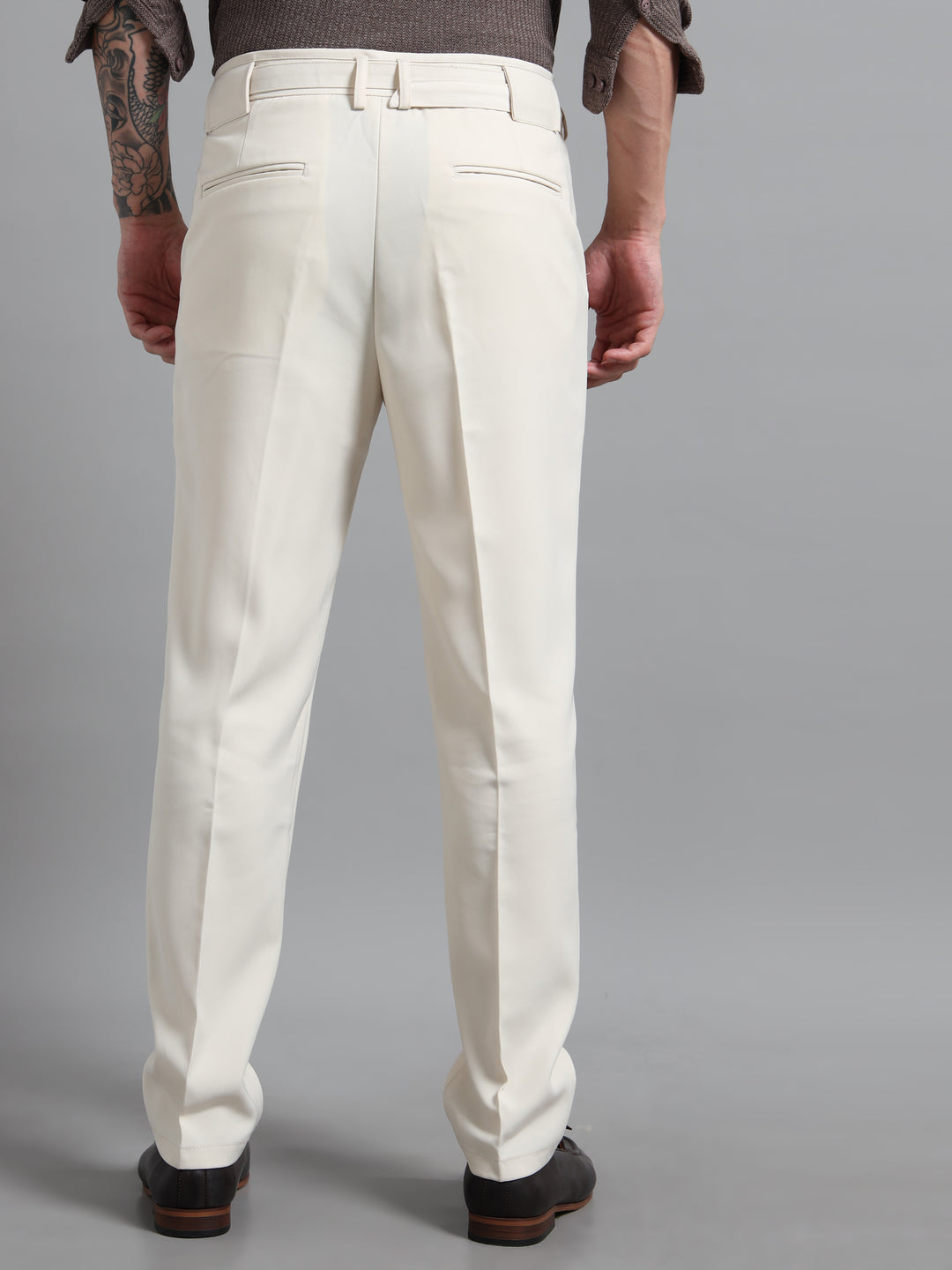 The Sterling Slim-Fit Trousers - Beige