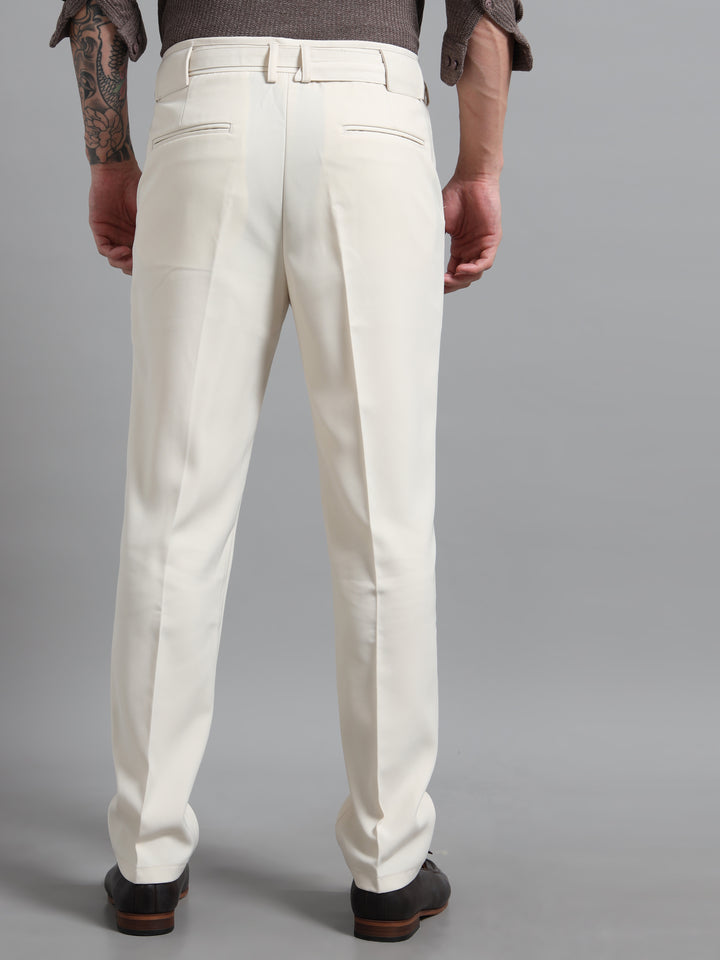 The Sterling Slim-Fit Trousers - Beige