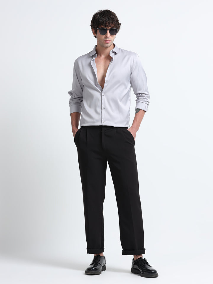 Silhouette Luxe Pearl Grey Party Shirt