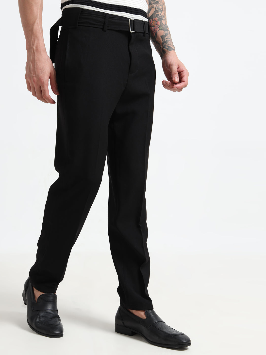 The Sterling Slim-Fit Trousers - Black
