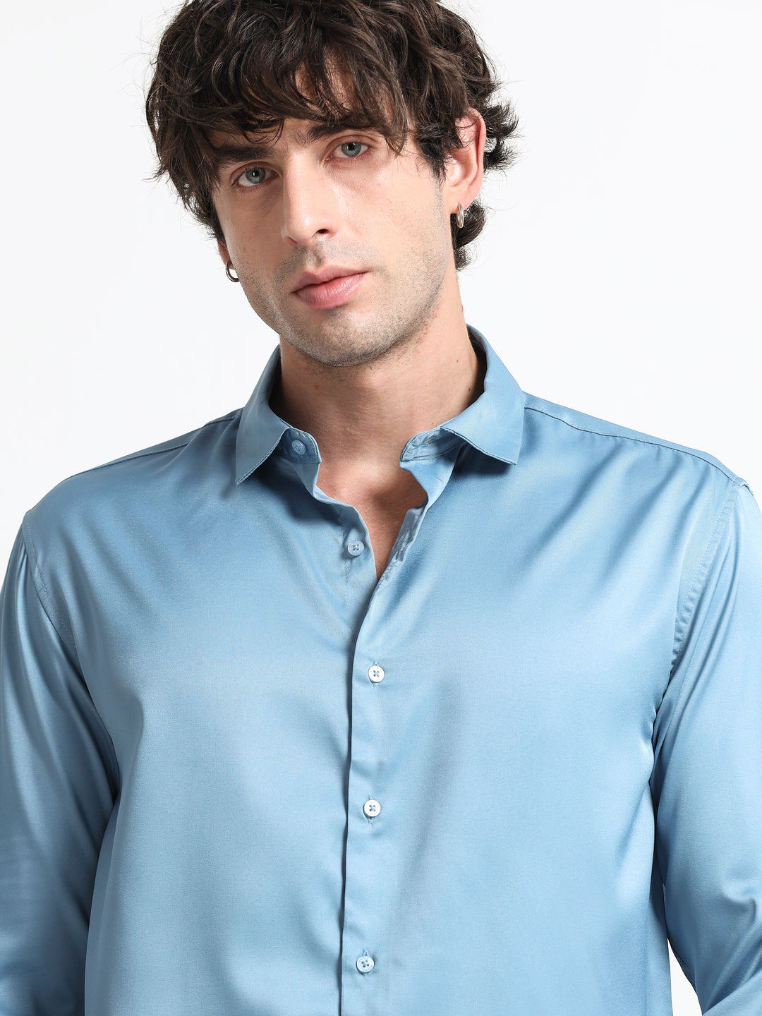 Silhouette Luxe – Arctic Blue Party Shirt
