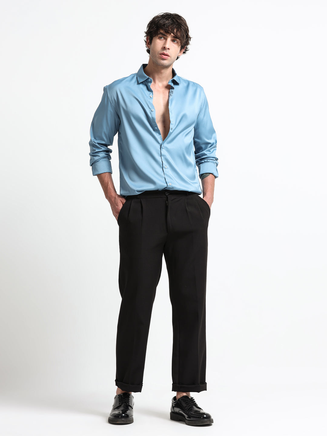 Silhouette Luxe – Arctic Blue Party Shirt